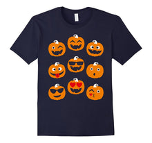 Emoticon Pumpkin Smiley Hilarious Faces T-Shirt Halloween