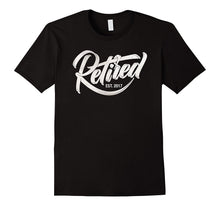 Retired EST. 2017 | Vintage Retro Retirement Logo T-Shirt