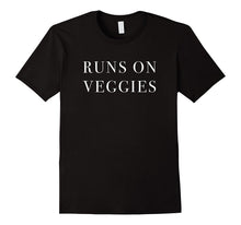 Runs on Veggies Vegan Vegetarian Life Tee Shirt Gift Tshirt
