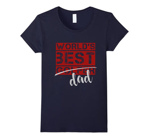 "World's Best Golfer Dad" Father's Day Golf T-Shirt - Dark