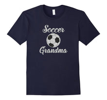 Soccer Grandma Silver Glitter Look Love Soccer Trendy Tee