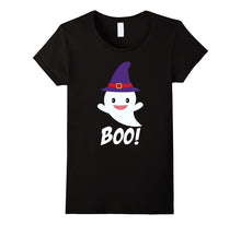 Cute Ghost Little Witch Boo Pumpkin Halloween Funny T-Shirt
