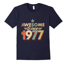 Awesome Since 1977 Vintage T-Shirt 40 Yrs Old 40th Birthday