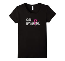 Go Pink Ribbon Awareness TShirt for Breast Cancer Supporters