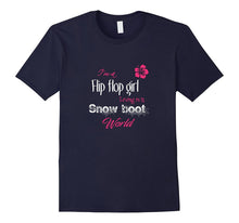 Flip Flop Girl in a Snow Boot World - Winter Blues T Shirt