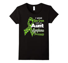 I Wear Lime Green for My Aunt - Lymphoma Awareness Shirt