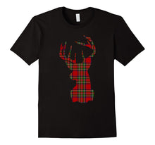 Stewart Plaid Deer Scottish Pride Tartan T-Shirt