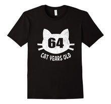 64 Cat Years Old T-Shirt Funny 12th Birthday Gag Gift