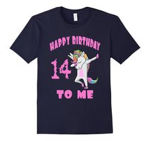 Happy Birthday to Me Fourteenth Birthday Unicorn Dab Tshirt