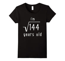 'I'm the Square Root of 144' Funny Math 12th Birthday Shirt