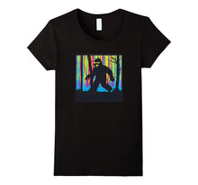 Colorful Funny Big Foot Sighting Vintage Novelty Tshirt