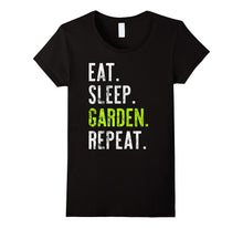 Eat Sleep Garden Repeat Distressed Tshirt Gift