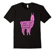 Funny Save the Drama for Your Llama Shirt Lama Hot Pink