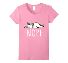 Nope Not Today T-Shirt Funny Tired & Lazy Unicorn Tee