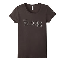 Est October 1983 Shirt Funny 34th Birthday Gifts TShirt