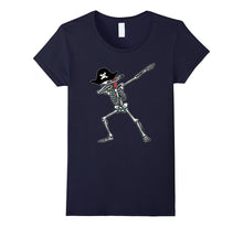 Dabbing Skeleton T-Shirt Pirate Hat Dab Hip Hop Skull Gift