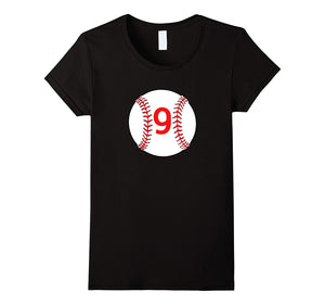 "#9 Birthday Baseball" Birthday T Shirt