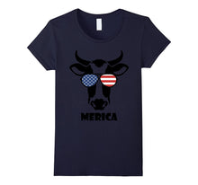 Merica Memorial Day Cow T-Shirt