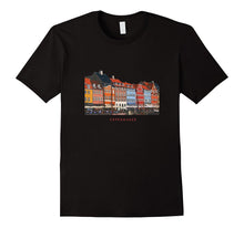 Copenhagen Denmark Nyhavn Harbor Distressed T-Shirt
