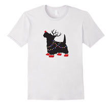 Scottie Dog Christmas Pajamas Shirt Matching Santa Hat Light