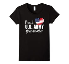 Proud U.S. Army Grandmother Patriotic Heart T Shirt