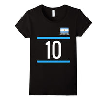 Argentina Soccer Jersey Tshirt With Number 10 - Sports