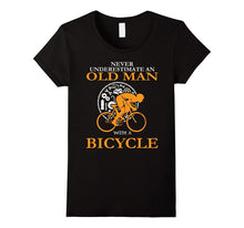 Never Underestimate an Old Man With a Bicycle T-Shirt