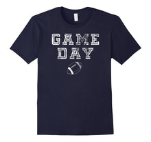 Game Day Football T-Shirt With Distressed for Football Fans