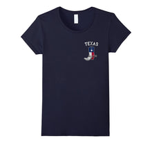 Cowboy Boot Texas Flag Pocket Logo T-Shirt