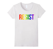 Resist Rainbow Flag Nationa Pride March Shirt for Women Men