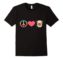 Peace Love Dog T-Shirt Animal Lover Rescue Mom Dad