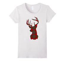 Stewart Plaid Deer Scottish Pride Tartan T-Shirt