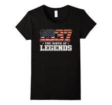 Birthday Gift for 80 Years Old 1937 T Shirt American Flag