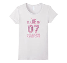 10th Birthday Gift Made in 2007 Awesome Pink T-Shirt