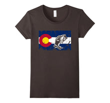 Colorado Flag Shirt With Fly Fishing Design for Mens