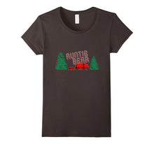 Auntie Bear T-Shirt Beautiful Plaid Bears