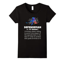 Defenseman Definition T-Shirt-Gift for Hockey Player,dad,son