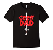 Mens Geek Dad 8-Bit Sword Men's T-Shirt