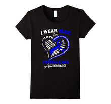 Foster Care Awareness T Shirt - I Wear Blue for My Hero