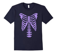 Skeleton Halloween Costume Halloween T-Shirt (Light Purple)