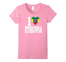 Ethiopian Flag T-Shirt I Love Ethiopia Flag Africa T-Shirt