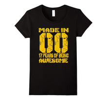 Made in 2000 T-Shirt 17th Birthday Gift T Shirt