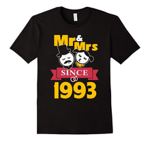24th Wedding Anniversary T-Shirt 24 Year Mr & Mrs Since 1993