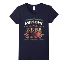 Awesome Since October 2005 T-Shirt Funny 12th Birthday Tee
