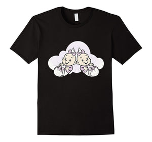 "Twin Baby Girls" New Parents T-Shirt