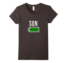 Son Battery Power Full T-Shirt Funny Energetic Child Match