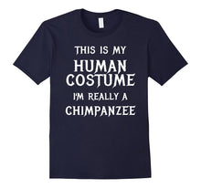 I'm Really a Chimpanzee Halloween Costume Shirt Easy Funny