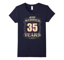 35th Wedding Anniversary Shirt Just Married 35 Years Ago