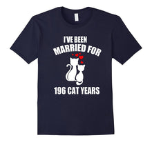 45th Wedding Anniversary T-Shirt 196 Cat Years Gift