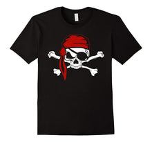 Jolly Roger Pirate T-Shirt, Skull Crossbones Halloween Shirt